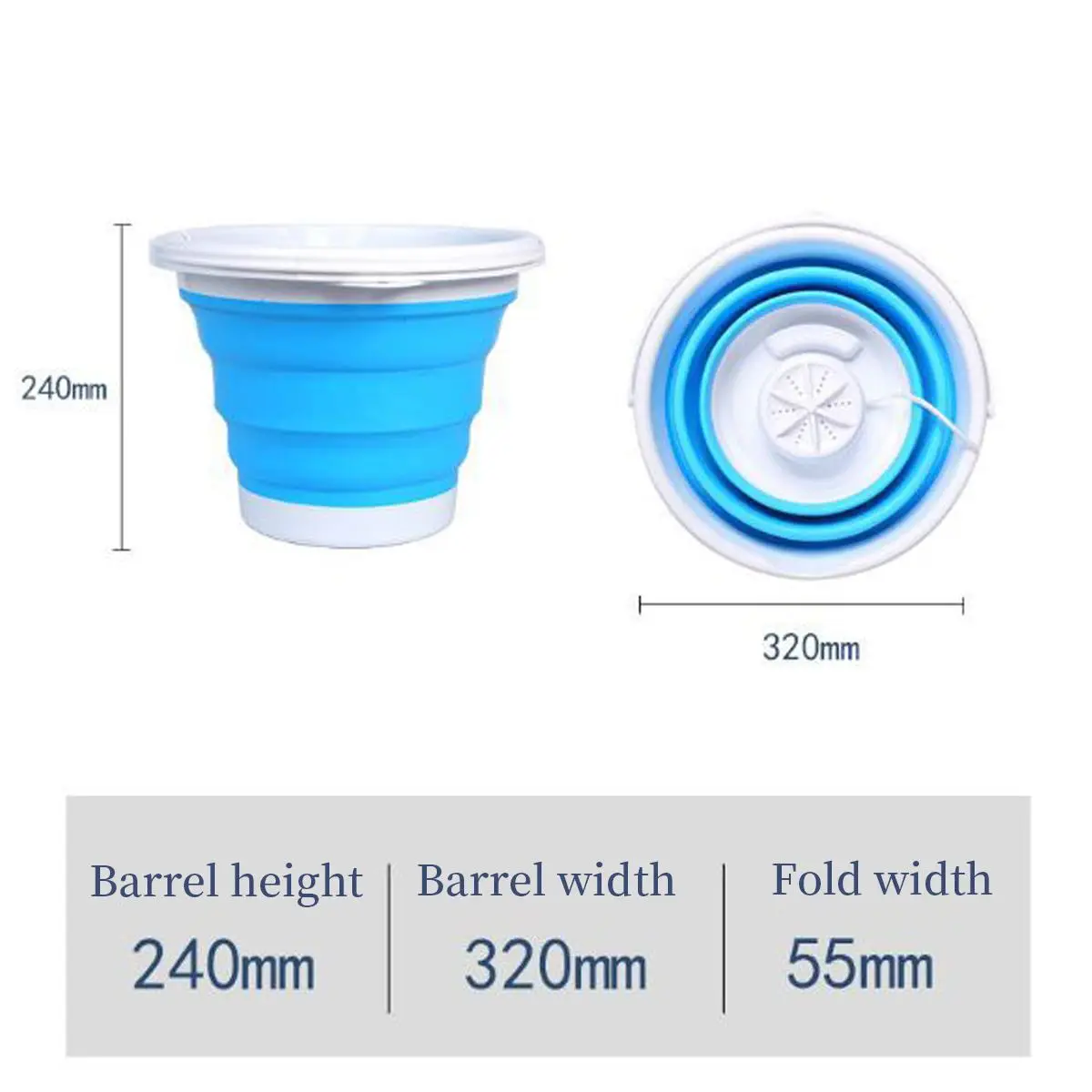 

5L/10L Mini Washing Ultrasonic Turbines Washer Household Rotating USB Charging Laundry Clothes Cleaner Tool For Home Travel