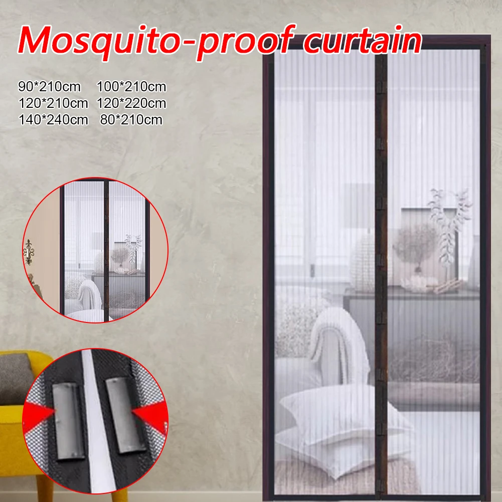 

Summer Mosquito Net Anti Mosquito Insect Fly Bug Curtains Magnetic Net Mesh Automatic Closing Door Screen Kitchen Curtain Home