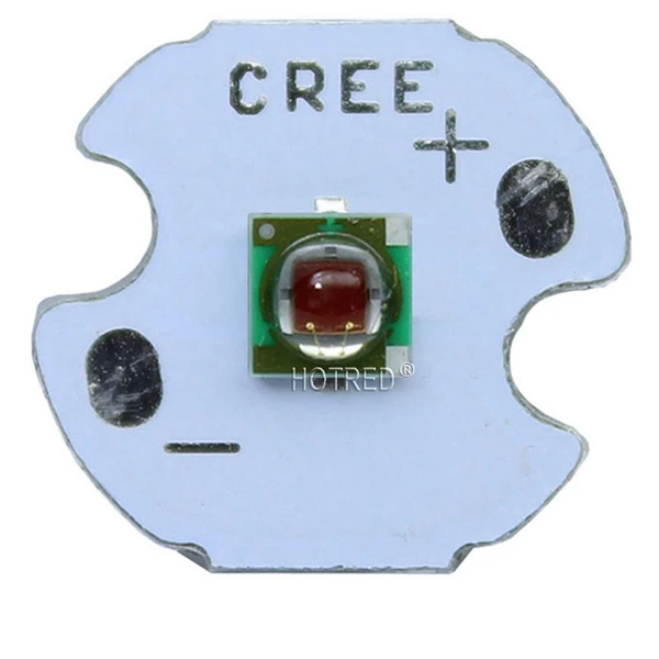 10 шт. Cree XPE XP-E R3 1-3 Вт 3535 красный светодиодный эмиттер красный 620-625nm светодиодный растения растут излучатель с 20/16/14/8 мм печатной платы - Испускаемый цвет: With 14mm PCB