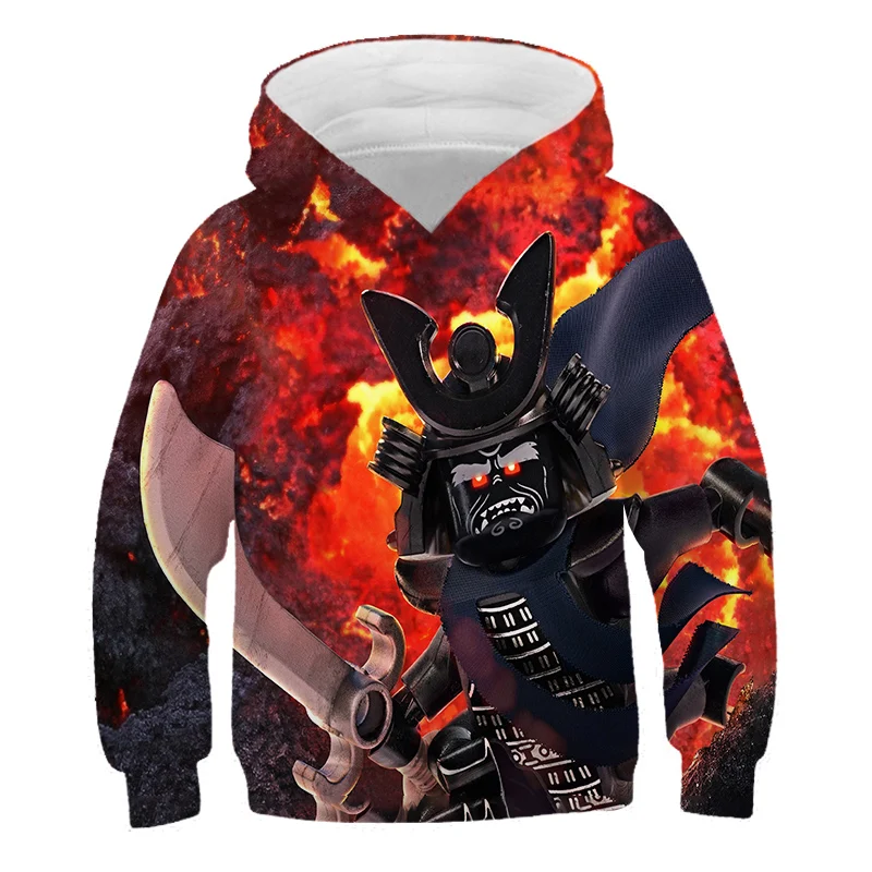 

Baby Tops Movie NinjagoNinja Boys Polyester Long Sleeve Polyester Printed Clothes Autumn Clothes Toddler Hoodie Boy Hoodie 4-14