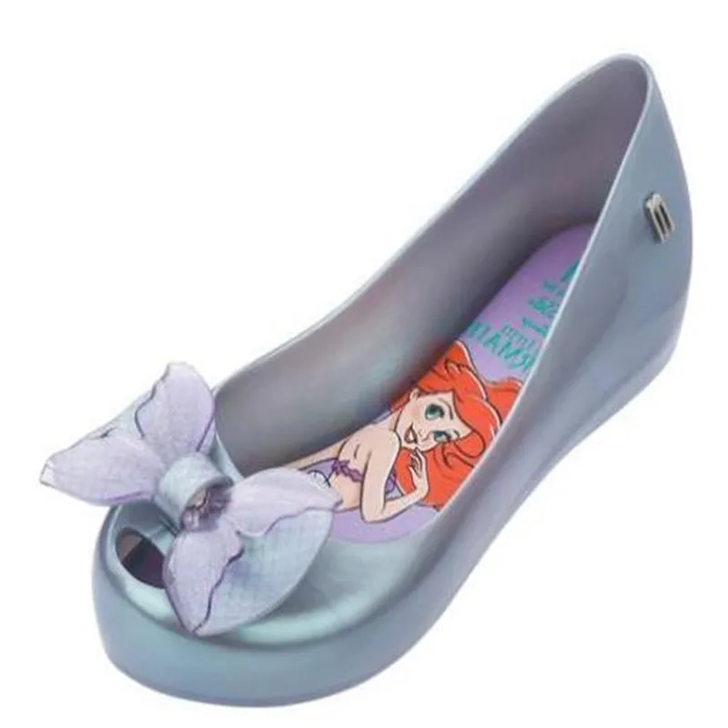 Melissa Mini/женские сандалии детская обувь принцессы прозрачные на танкетке Стильные