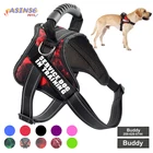 Индивидуальная Светоотражающая дышащая шлейка для собак, жилет для маленьких и больших собак, нашивка на заказ, товары для домашних животных