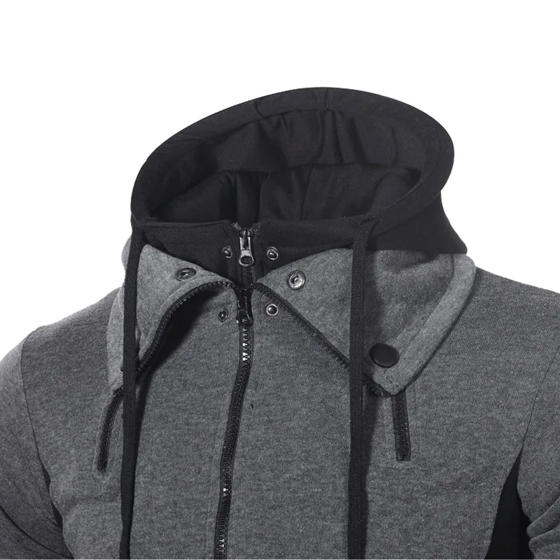 

Autumn Winter Jacket Men 2020 New Casual Slim Zipper Men's Jacket Cardigan Hooded Streetwear Coat Men Jackets Plus Size S-3XL