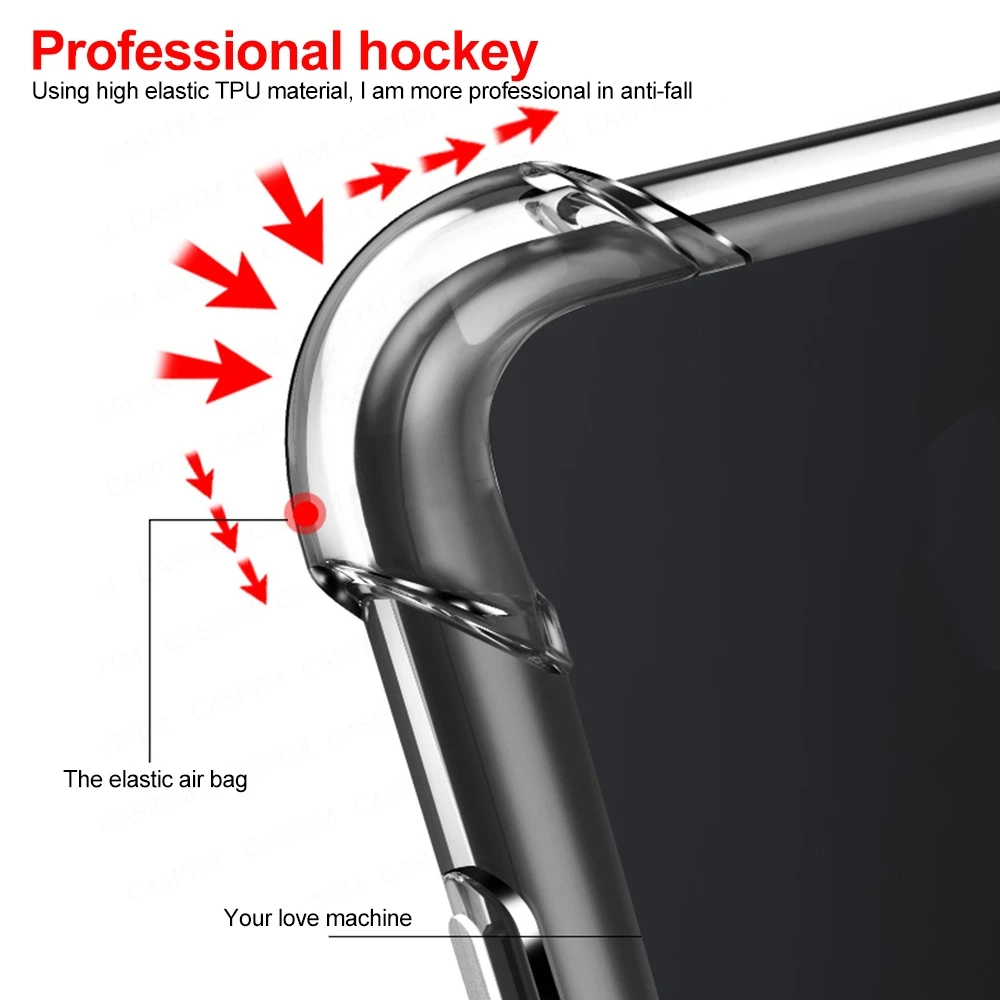 Luxury Shockproof Silicone Case For Xiaomi Redmi Note 8 2021 Note 8 Pro Note 8T Coque Back Cover For Redmi Note 11 Pro 11 Shell