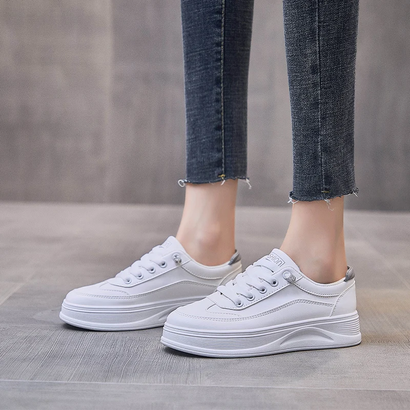 

Ins basic little white shoes women 2021 autumn new student running board shoes breathable casual trendy shoes women