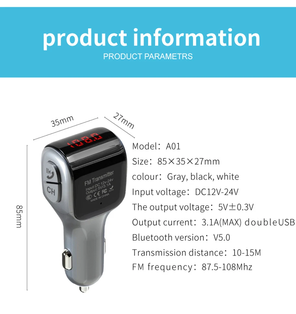 DHKEJI Автомобильный Bluetooth беспроводной fm-передатчик MP3-плеер USB зарядное устройство автомобильные аксессуары fm-модулятор