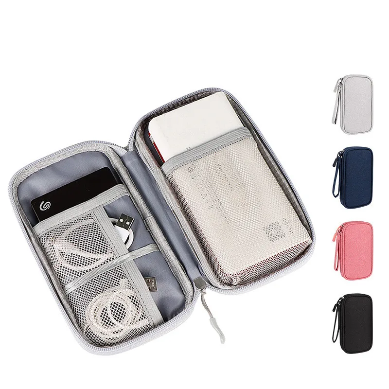 

New Travel Kit Small Bags Mobile Phone Digital Gadget Device USB Cable Data Organizer Travel Inserted Bag Storage Cosmetic Bag