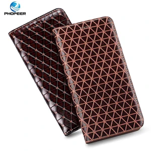 diamond pattern genuine leather case for xiaomi poco x3 gt m3 pro leather flip cover free global shipping