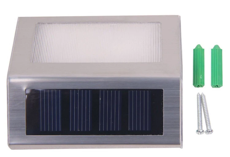 Solar LED wall lamp outdoor waterproof stainless steel staircase courtyard corridor energy | Освещение