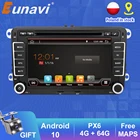 Автомобильный мультимедийный DVD-плеер Eunavi, 2din, 7 дюймов, Android 10,0, GPS-навигация для VW Skoda Polo Passat B6 CC Tiguan Golf 5 6 Fabia radio