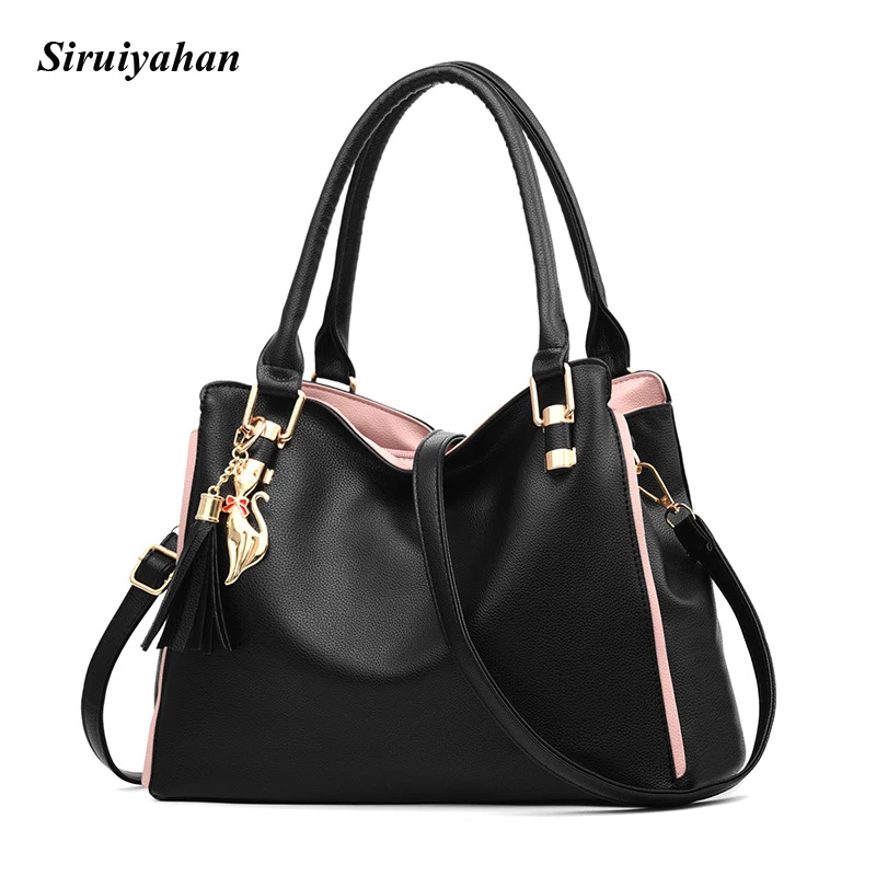 Модная женская сумка мессенджер кожанная тоут высокое качество сумка|Сумки с