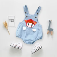 ienens kids baby jumper girls clothes pants denim shorts jeans overalls toddler infant jumpsuits newborn clothing trousers