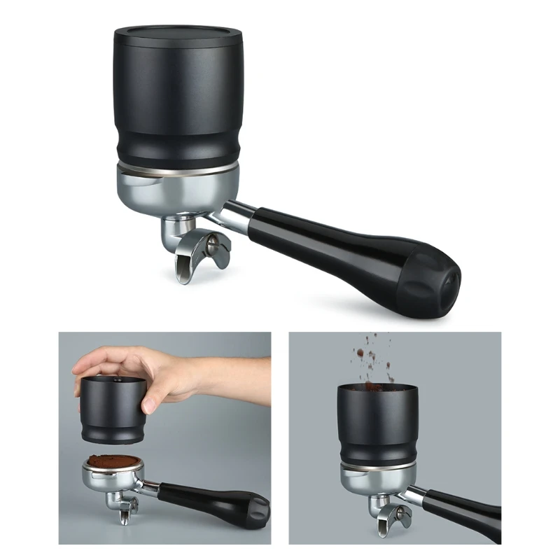 

Coffee Tamper Intelligent Dosing Rings 58mm Coffee Handle Powder Receiver Brewing Bowl Coffee Powder for Espresso Funnel