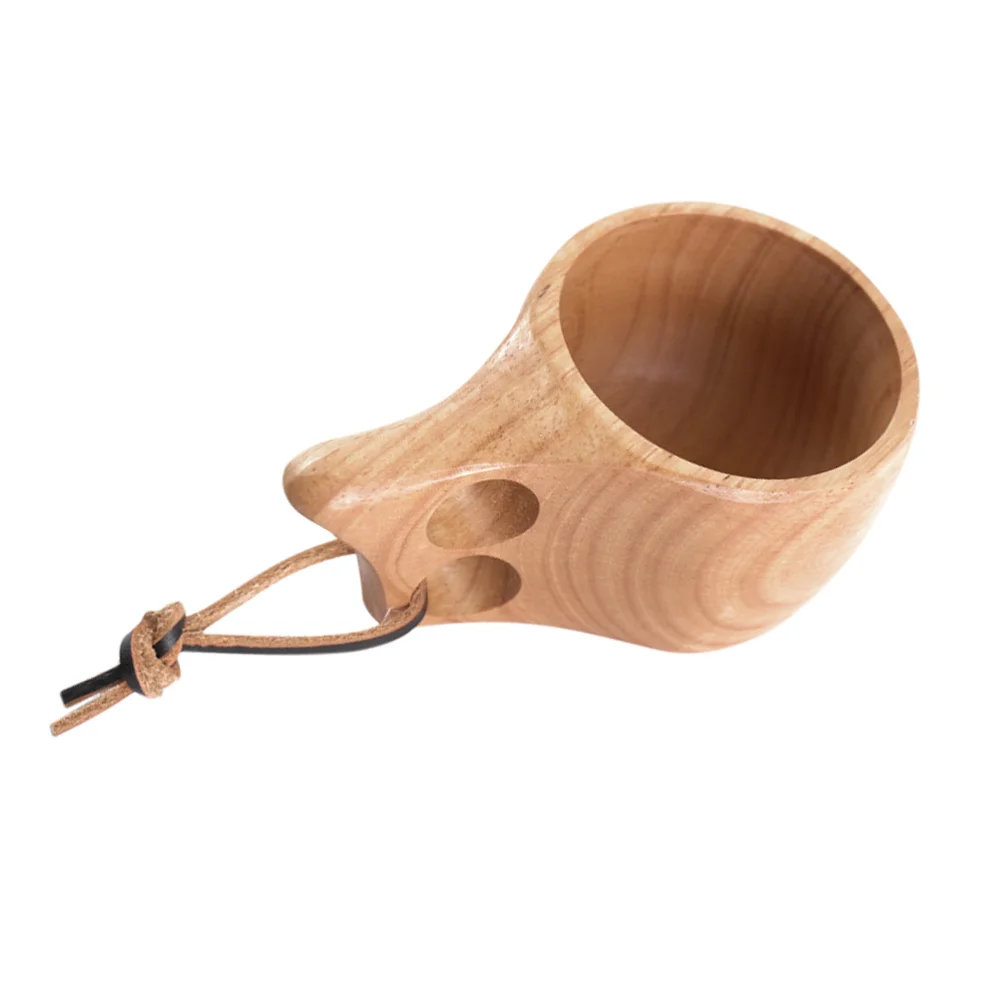 

Japanese Style Water Cup Wooden Cup Creative Wooden Coffee Beer Mug Cups Water Bottle With Rope (01)