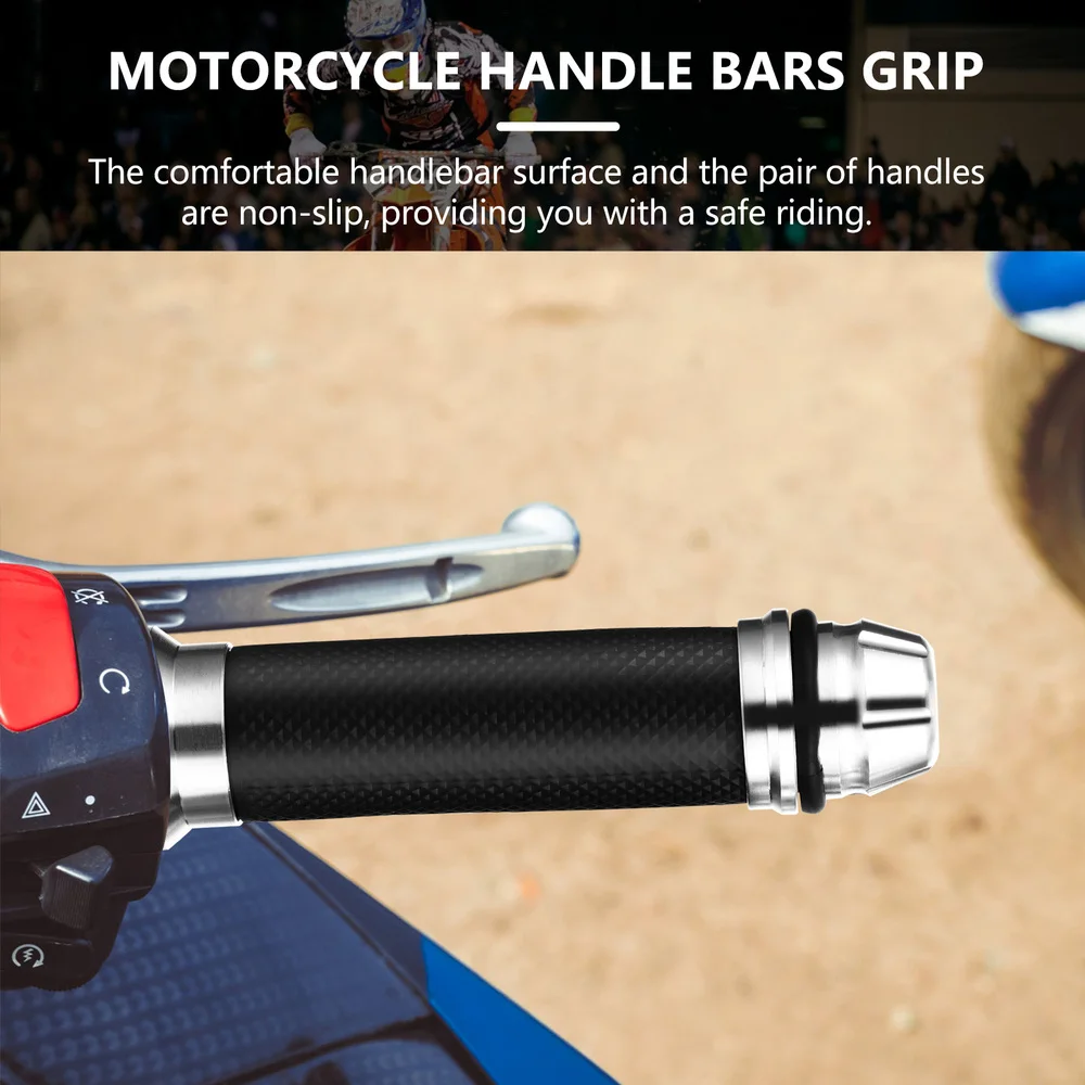 

1 Pair Anti-slip Motorcycle Hand Grip 22mm Aluminum Alloy Motorcycle Handle Bar