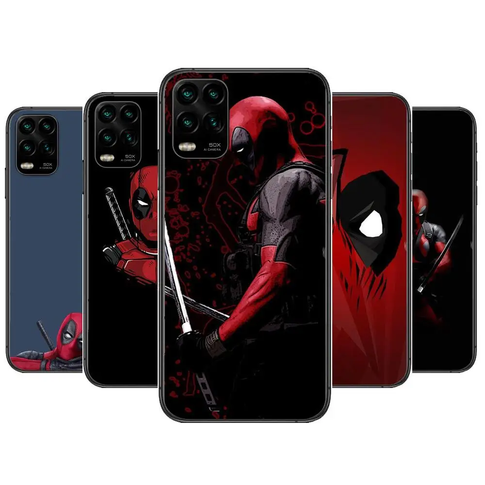 

Deadpool cartoon Phone Case For XiaoMi Redmi Note 11 10 9S 8 7 6 5 A Pro T Y1 Anime Black Cover Silicone Back Pre style cover