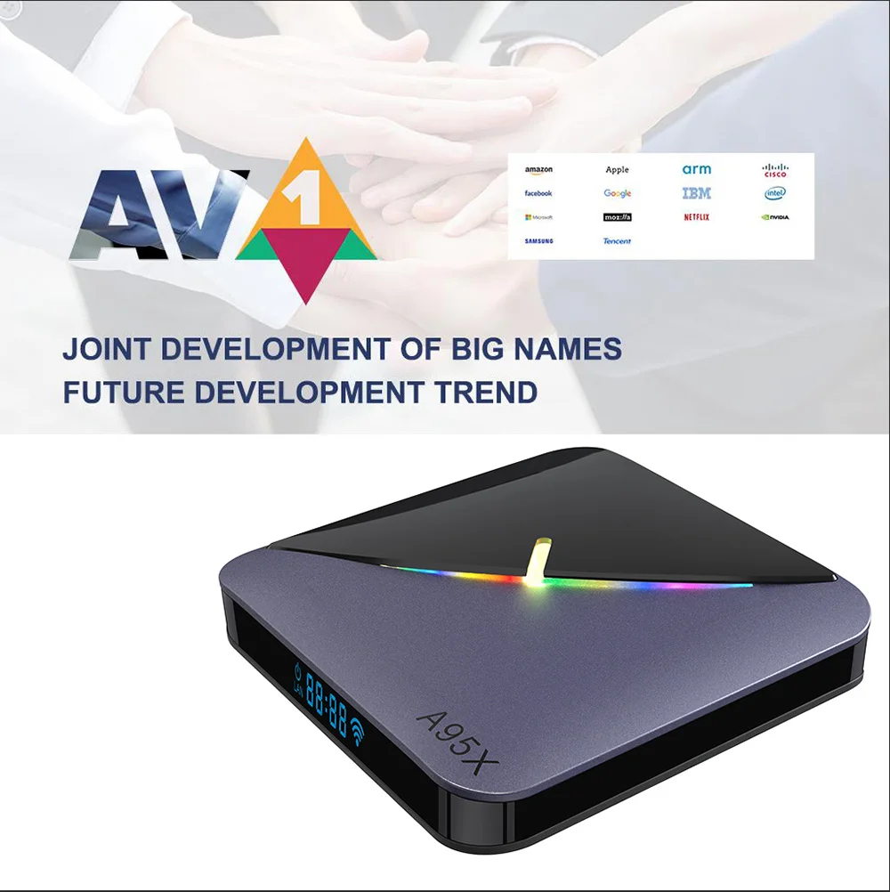ТВ-приставка A95X F3 Air II RGB Android 11 Amlogic S905W2 4 Гб ОЗУ 64 двойной Wi-Fi 4K 60fps VP9 BT5.0 Youtube