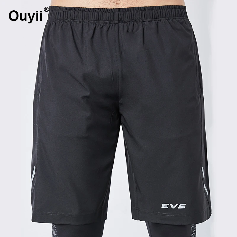 Black Short Мужские шорты для полоскания спортивные шорты для фитнеса быстросохнущие дышащие спортивные баскетбольные бегуны спортивная одежда, бодибилдинг тренировки Короткие Новые - Цвет: Black Short