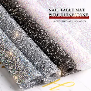 Коврик для ногтей TSZS, 1 шт.лот, 2021, новый дизайн, Алмазный коврик для ногтей со стразами, моющийся, для ногтей, держатель для ногтей, подушечки