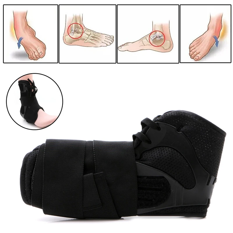 

Brand New and High Quality Ankle Straps Sports Support Adjustable Foot Orthosis Stabilizer Ankle Protector