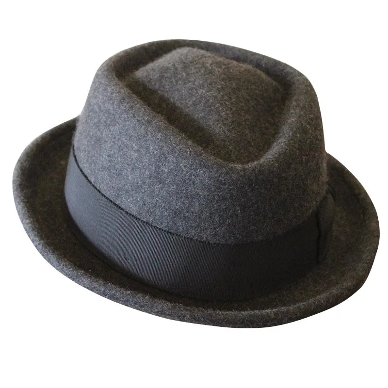 Autumn Winter Wool Gentleman Fedora Hat for Men Women British Fashion Vintage High-end Short Brim Felt Hat Men Jazz Hat Dad Hat