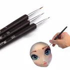 Набор кистей для украшения тортов, 3 шт.компл.