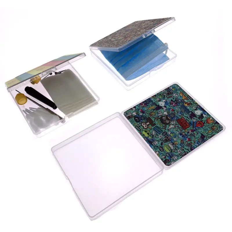 

Cartoon Waterproof Face Shield Storage Box Dust-Proof Moisture-Proof Portable Mouth Nose Face Cover Organizer