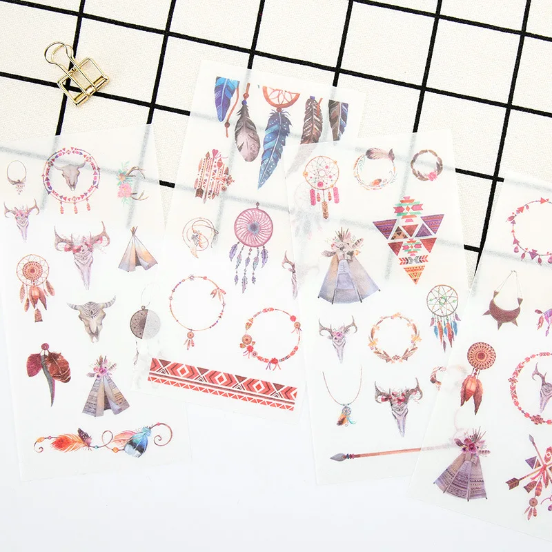 Наклейки в индийском стиле упаковка Instagram космическая ручная учетная запись