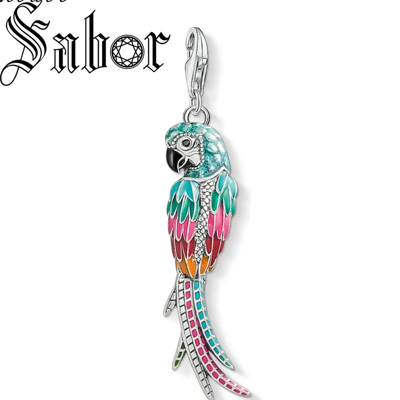 Очаровательная подвеска с красочным попугаем модные ювелирные изделия