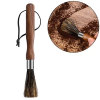 coffee grinder cleaning brush with natural bristles lanyard coffee machine brush cleaner for barista home kitchen coffeeware