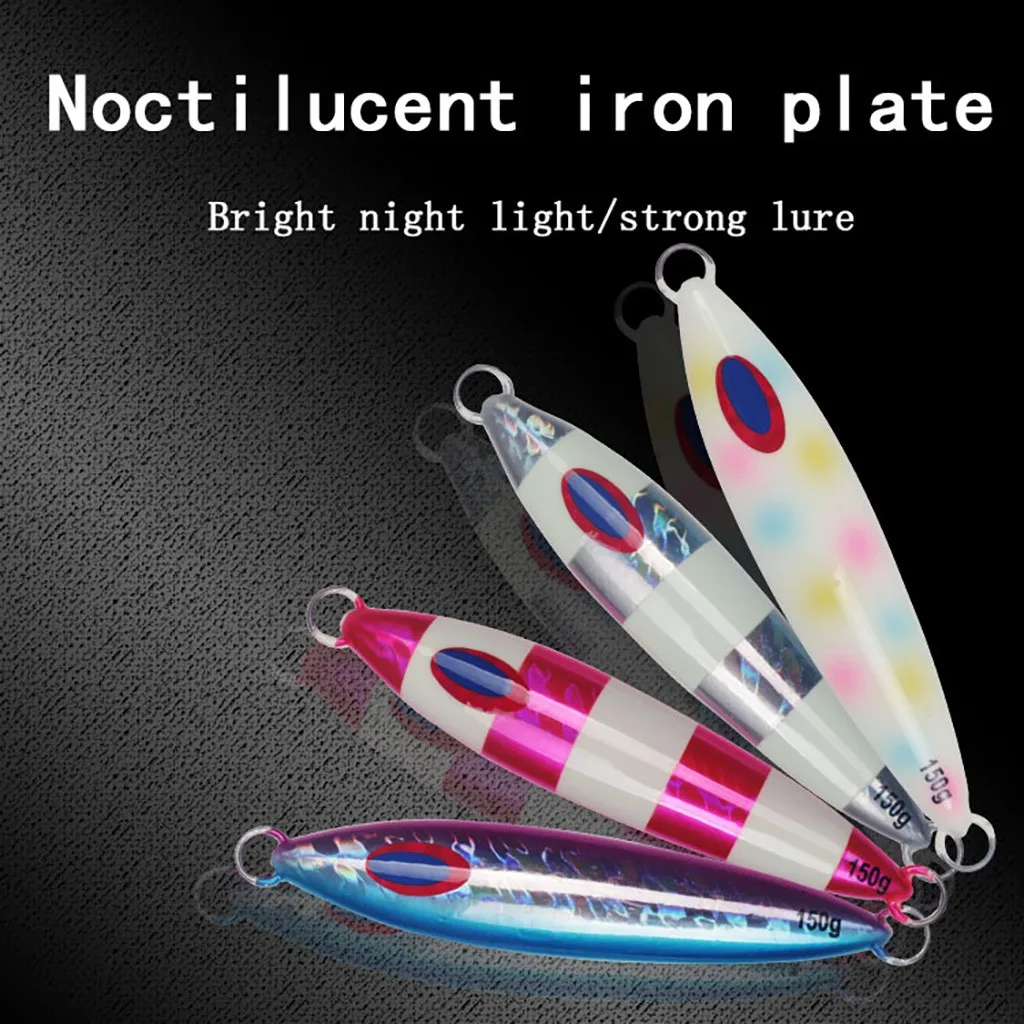 150 г светящаяся жесткая Приманка Товары для рыбалки джиг металлический воблер