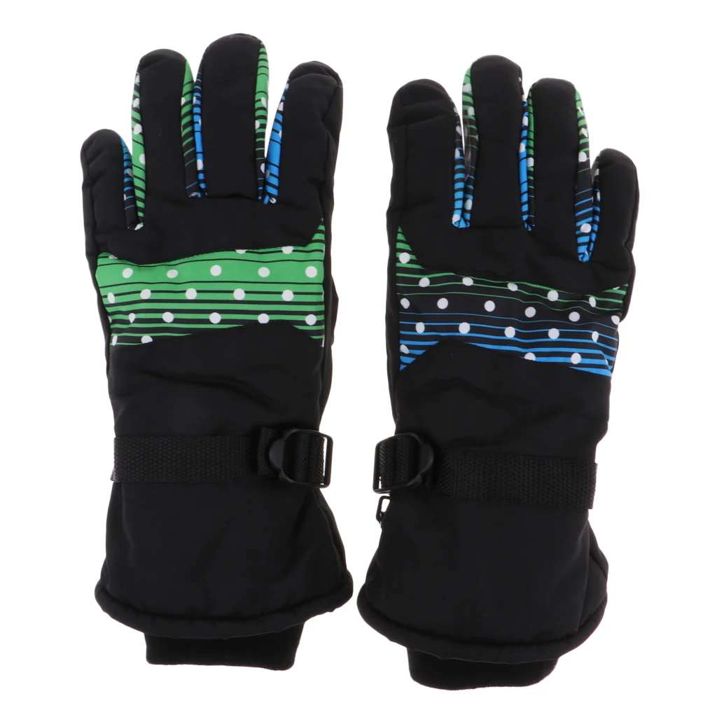 Водонепроницаемые лыжные перчатки для взрослых и детей зимние теплые сноуборда