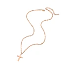 Mavis Hare подвеска-крест из нержавеющей стали ожерелье с 42 + 5 см составленная цепочка в качестве модного подарка для женщин