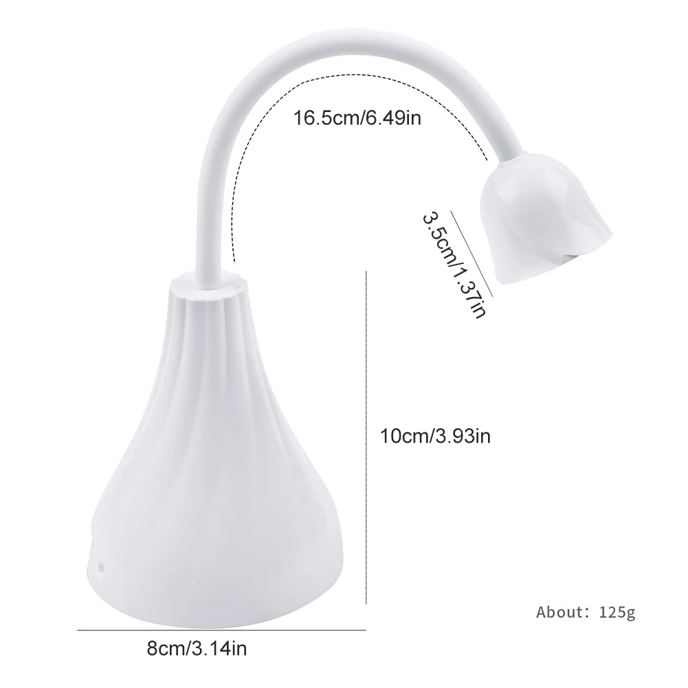 Мини-лампа для ногтей аккумуляторная УФ/Светодиодная лампа быстросохнущий клей