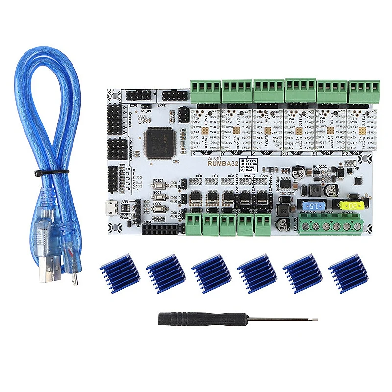 PPYY-3D Printer Accessories RUMBA32-Bit Motherboard + TMC2208x6 Silent Driver Kit Marlin 2.0 | Компьютеры и офис