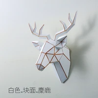 a deers head hangs from a wall deer head animal head three dimensional pendant living room bedroom wall decoration photo