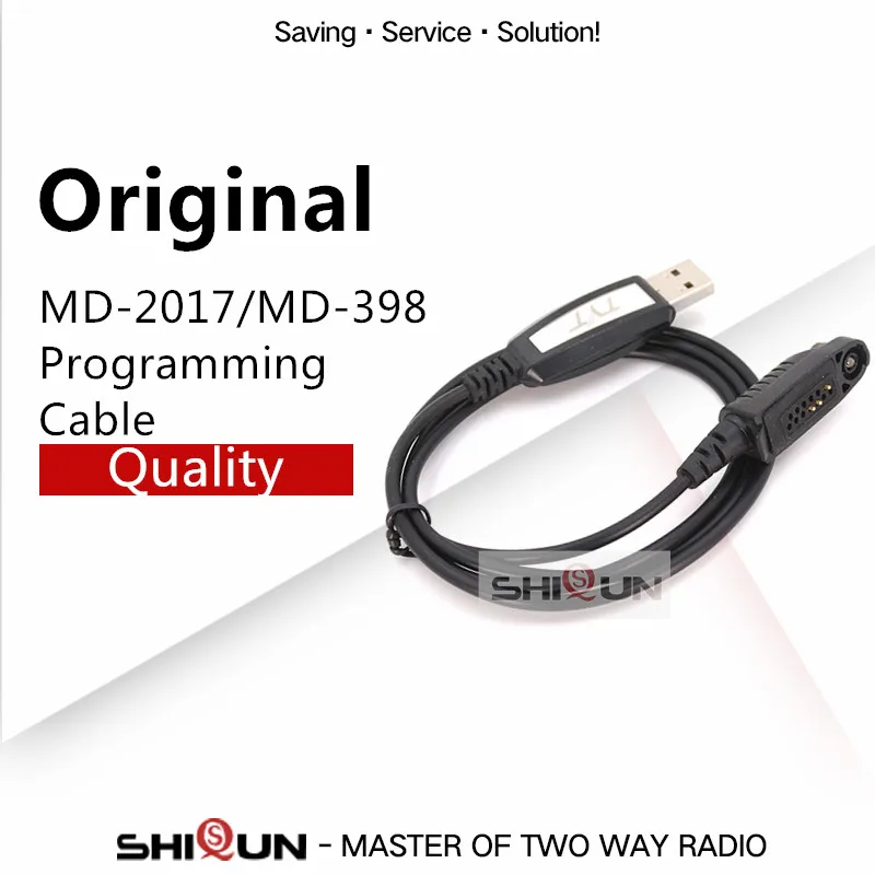 

USB Programming Cable for TYT MD-2017 MD-398 GPS MD 2017 Programming Cable Compatible RT82 RT83 RT87 V-2017 Windows XP/Win7/8/10