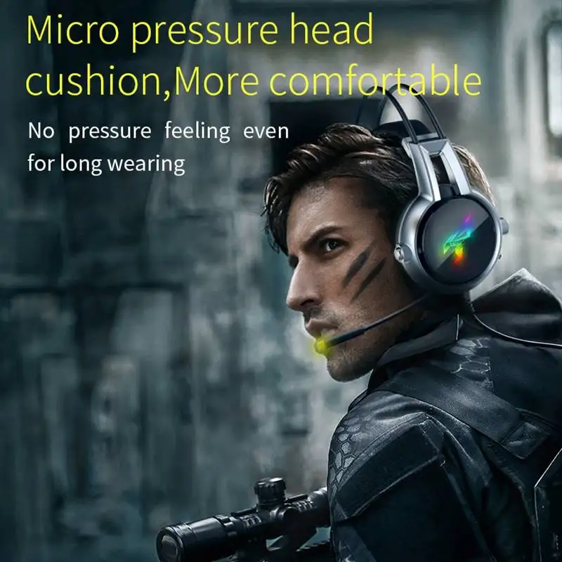 наушники беспроводные блютуз Новинка somic E95 20TH USB Игровые Virtual 7 1 стерео RGB