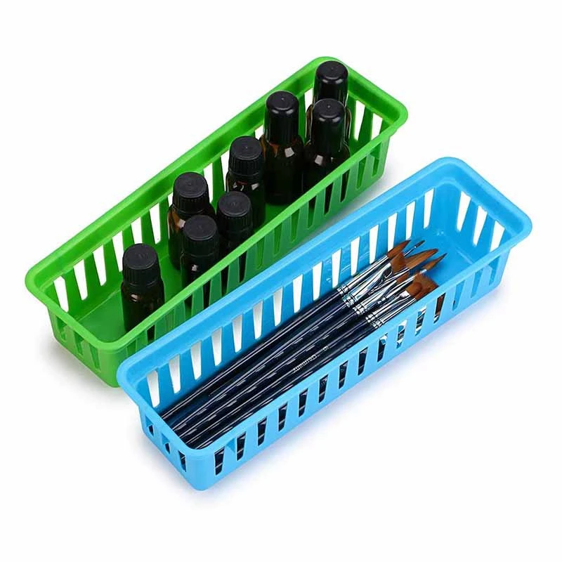 

Classroom Pencil Organizer Pencil Basket or Crayon Basket, Variety Colors, Random Colors (10 Pack)