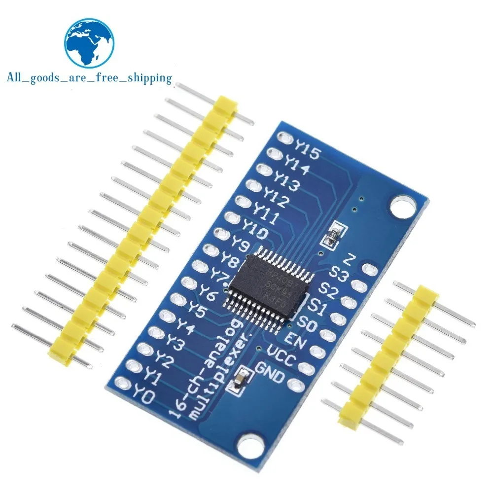 Завеса CD74HC4067 16-канальный с аналоговым и цифровым дисплеем мультиплексор коммутационная плата модуль для Arduino