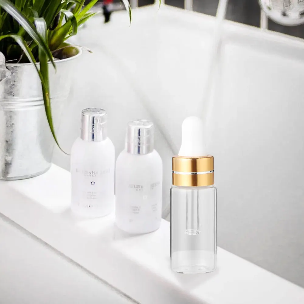 

50Pcs 5ML Transparent Mini Essential Oil Bottle Liquid Empty Bottles Packaging Bottle Cosmetics Bottles Travel Accessories for T