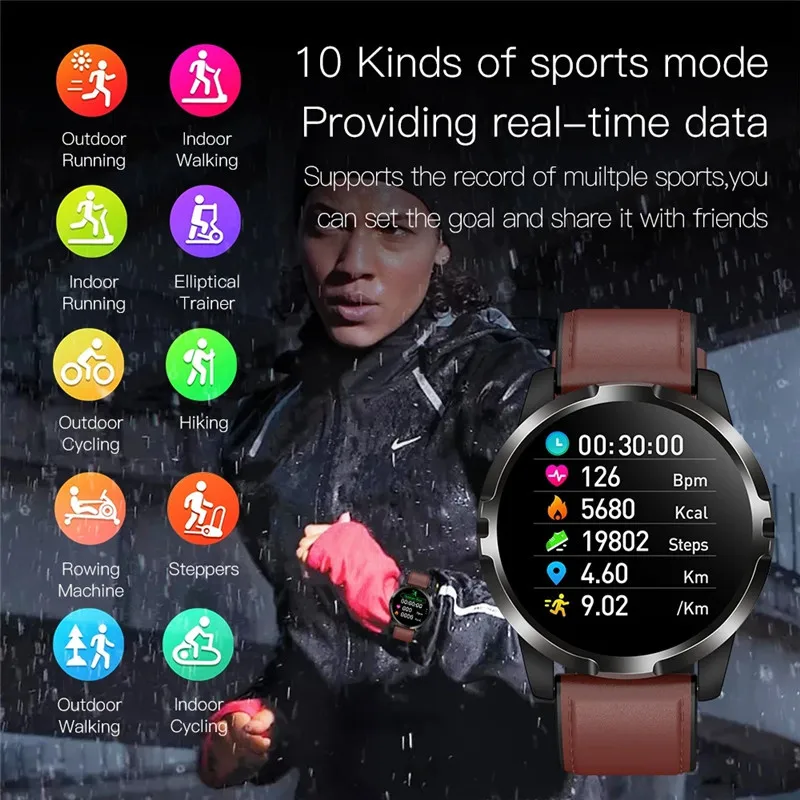 

G03 Men Smart Watch Waterproof Reloj SmartWatch With ECG PPG Blood Pressure Heart Rate Sports Fitness