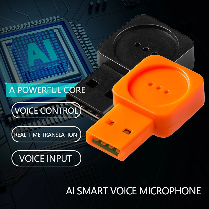 Ai USB микрофон умный портативный контроль голосового ввода перевод аудио адаптер
