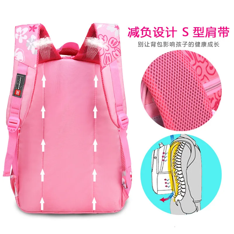 chidren School Bags Girls primary school Backpack Orthopedic schoolbag Backpack kids satchel bookbag mochila infantil sac enfant