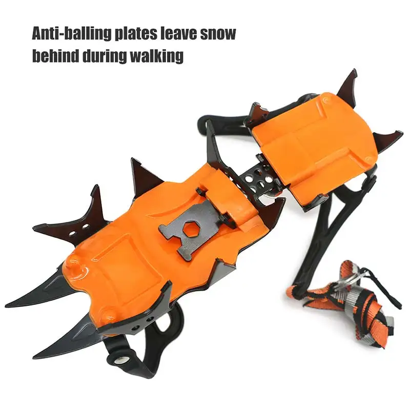 10/12 зубьев скобы снег альпинизм обувь крышка для зимнего лыжного спорта
