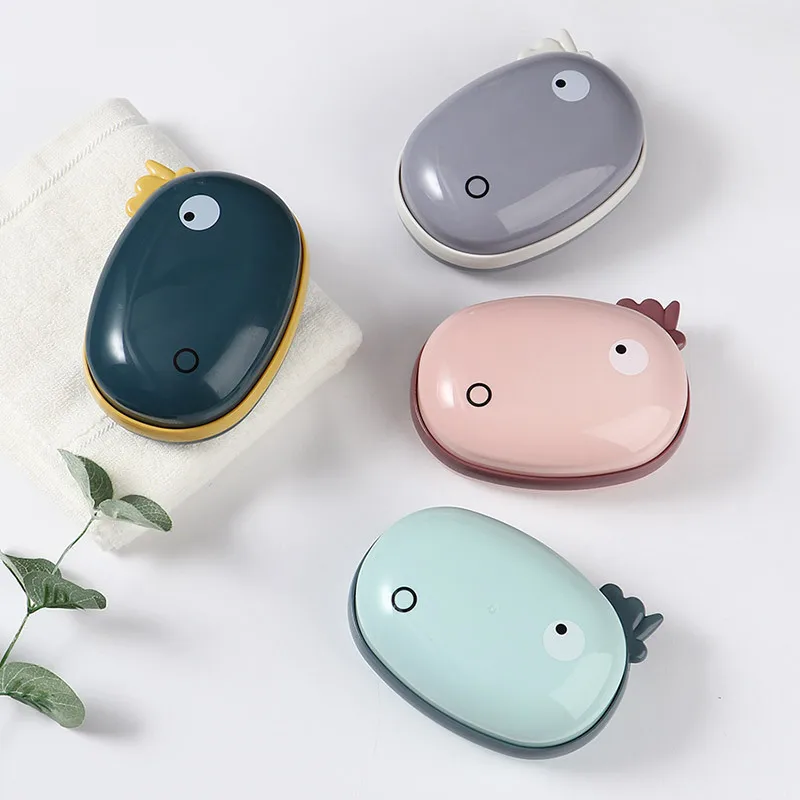 Мультяшная Водонепроницаемая Коробка для мыла с крышкой портативный дорожный