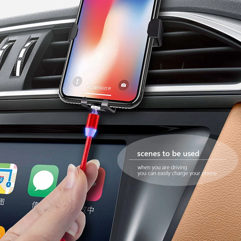 Магнитный USB кабель для быстрой зарядки iPhone 6 7 8 Plus X XS Xiaomi 9 9T Samsung A3 A5 A7 2017 Micro Type