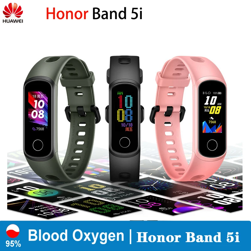 Оригинальный Смарт браслет Huawei Honor Band 5i смарт AMOLED Huawe honor трекер сна плавания