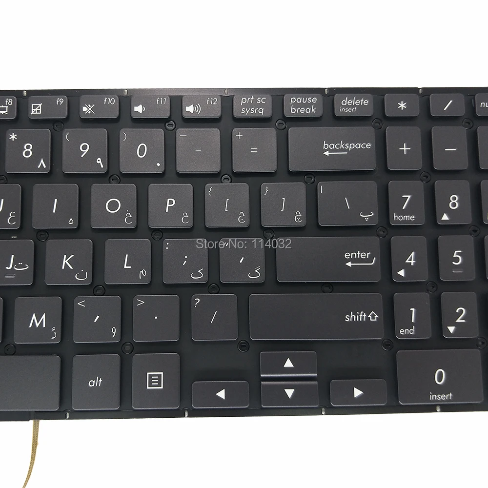 Сменные клавиатуры с подсветкой UX561 для ASUS zenbook UX561UD UX 561UD FS Farsi Arabic black real KB AEBKKAY0030