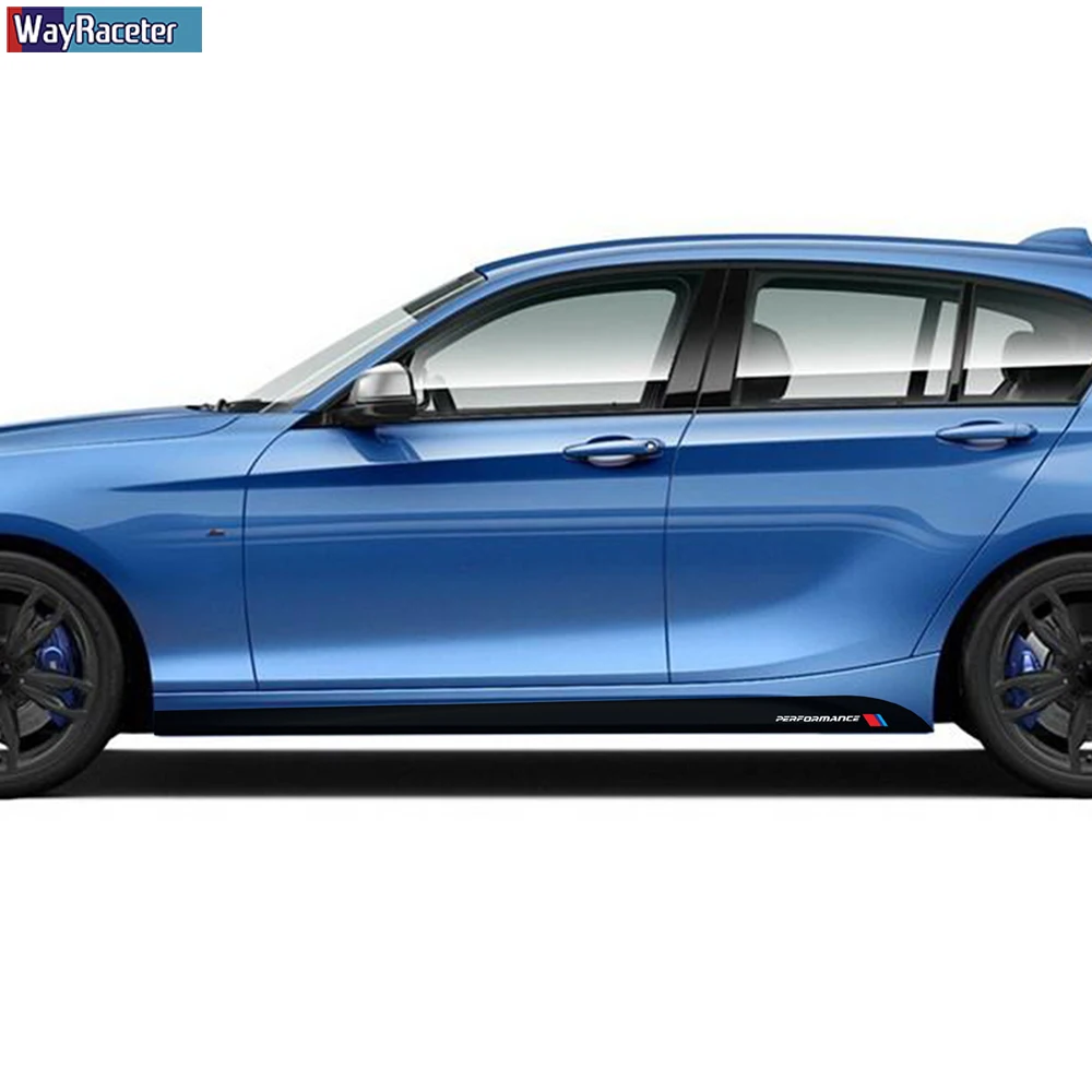 M эффективная дверная боковая юбка Наклейка для BMW F20 F40 F22 F30 E90 F32 F10 F06 F07 F46 M3 M4 M5 E60 Z4